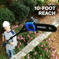 Kobalt Cordless Electric Pole Saws 40-Volt Max 8-in Cordless Electric Pole Saw (Battery & Charger Included) -Daily Home Tools Hub 12234439