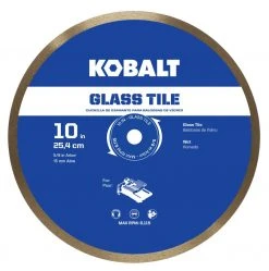 Kobalt Diamond Saw Blades 10-in Wet Glass Diamond Saw Blade