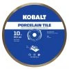 Kobalt Diamond Saw Blades 10-in Wet Porcelain Tile Diamond Saw Blade