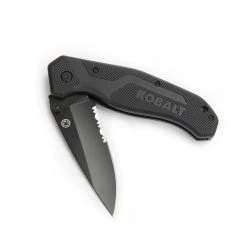 Kobalt Pocket Knives 3.5-in Stainless Steel Blade with Serration Pocket Knife