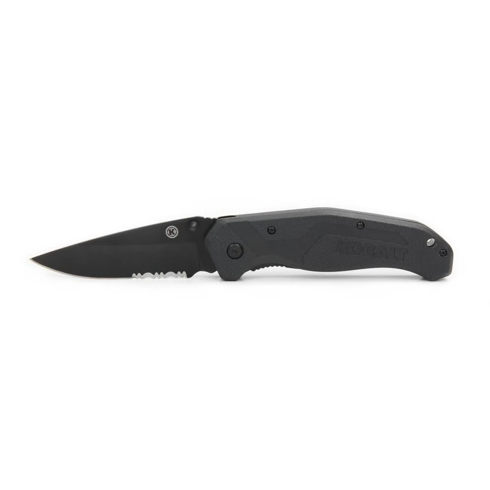 Kobalt Pocket Knives 3.5-in Stainless Steel Blade with Serration Pocket Knife 3 Kobalt Pocket Knives 3.5-in Stainless Steel Blade with Serration Pocket Knife - Image 3