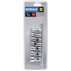 Kobalt Sockets & Socket Sets 7-Piece Standard (SAE) 3/8-in Drive 12-point Set Shallow Socket Set 7 Kobalt Sockets & Socket Sets 7-Piece Standard (SAE) 3/8-in Drive 12-point Set Shallow Socket Set -Daily Home Tools Hub 15100817