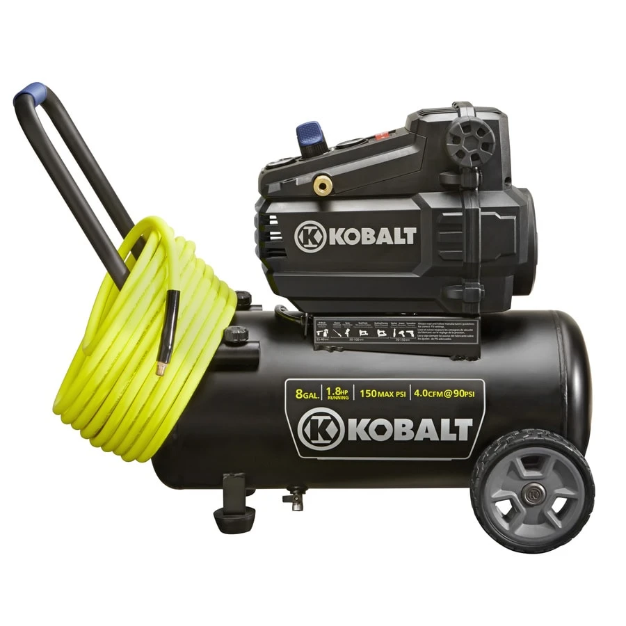 Kobalt Air Compressors 8-Gallon Single Stage Portable Electric Horizontal Air Compressor 8 Kobalt Air Compressors 8-Gallon Single Stage Portable Electric Horizontal Air Compressor - Image 8