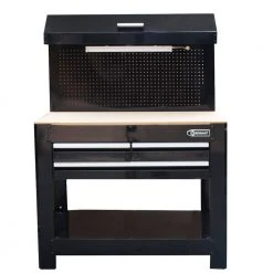 Kobalt Work Benches 45-in W x 36-in H 3-Drawer Wood Work Bench