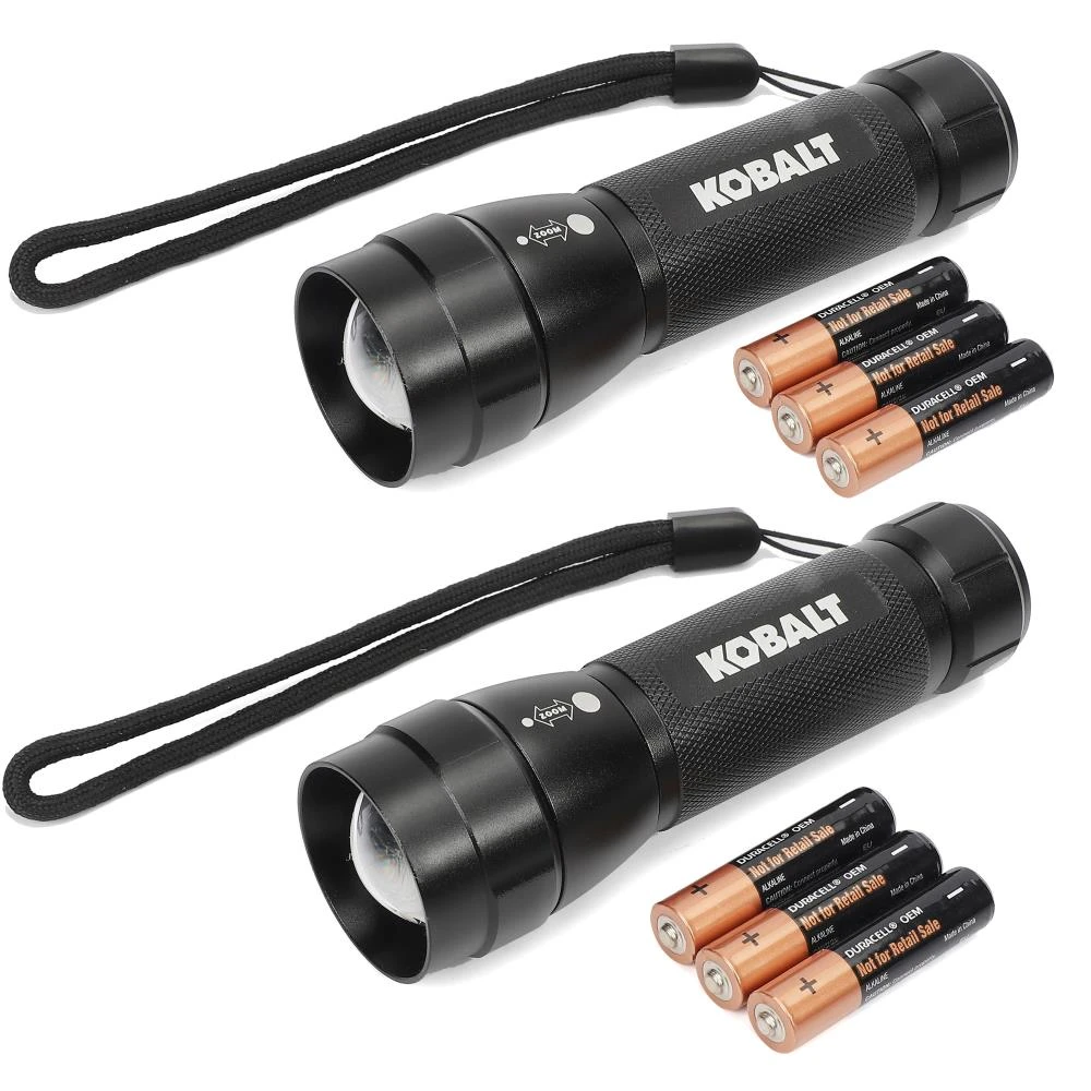 Kobalt Flashlights 300-Lumen LED Flashlight (Battery Included) 1 Kobalt Flashlights 300-Lumen LED Flashlight (Battery Included)