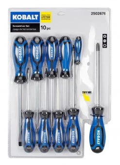 Kobalt Screwdrivers 10-Piece Plastic Handle Magnetic Set Screwdriver Set