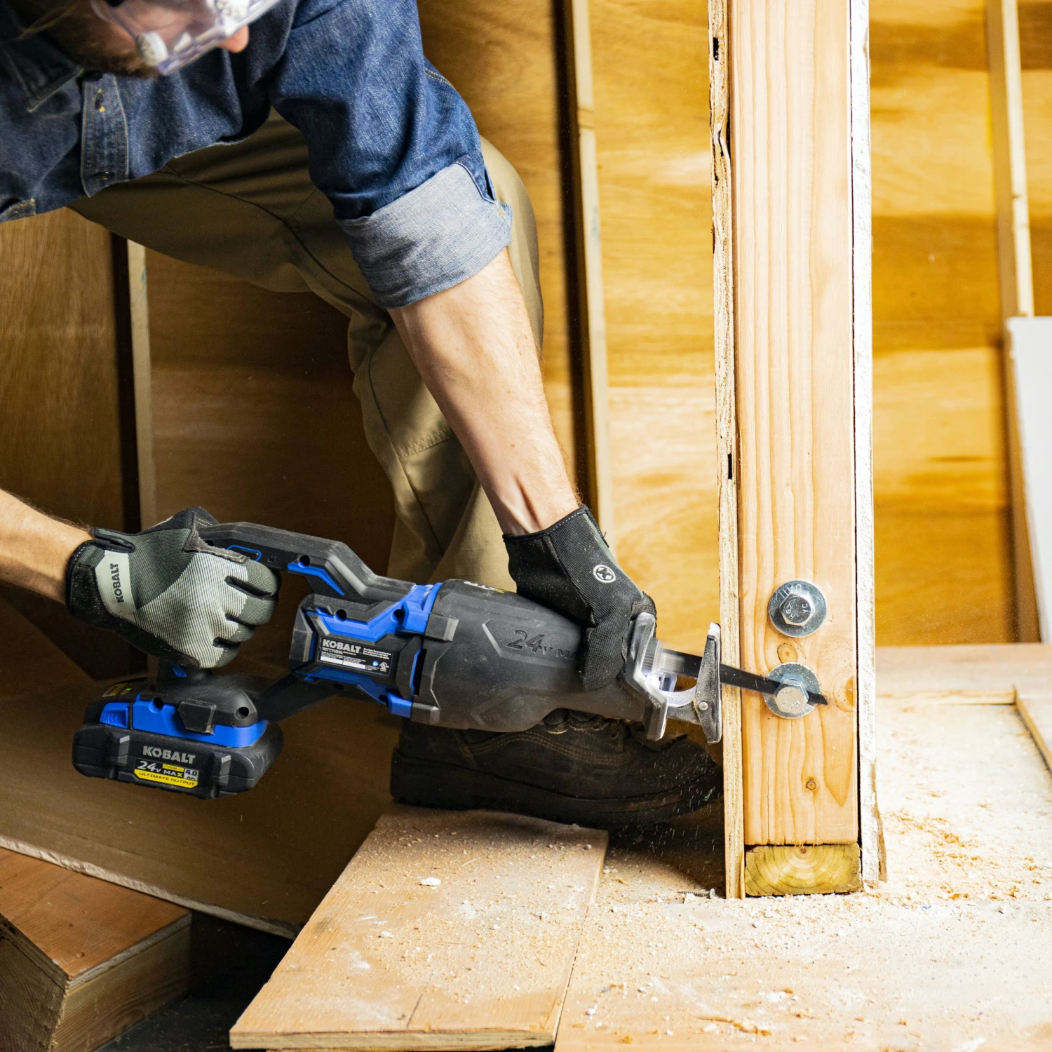 Kobalt Reciprocating Saws XTR 24-volt Max Variable Speed Brushless Cordless Reciprocating Saw (Tool Only) 6 Kobalt Reciprocating Saws XTR 24-volt Max Variable Speed Brushless Cordless Reciprocating Saw (Tool Only) - Image 6