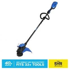 Kobalt Cordless Electric String Trimmers 40-volt Max 15-in Straight Cordless String Trimmer (Tool Only)