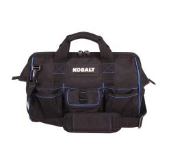 Kobalt Tool Bags Blue Black Polyester 16-in Zippered Cargo Bag