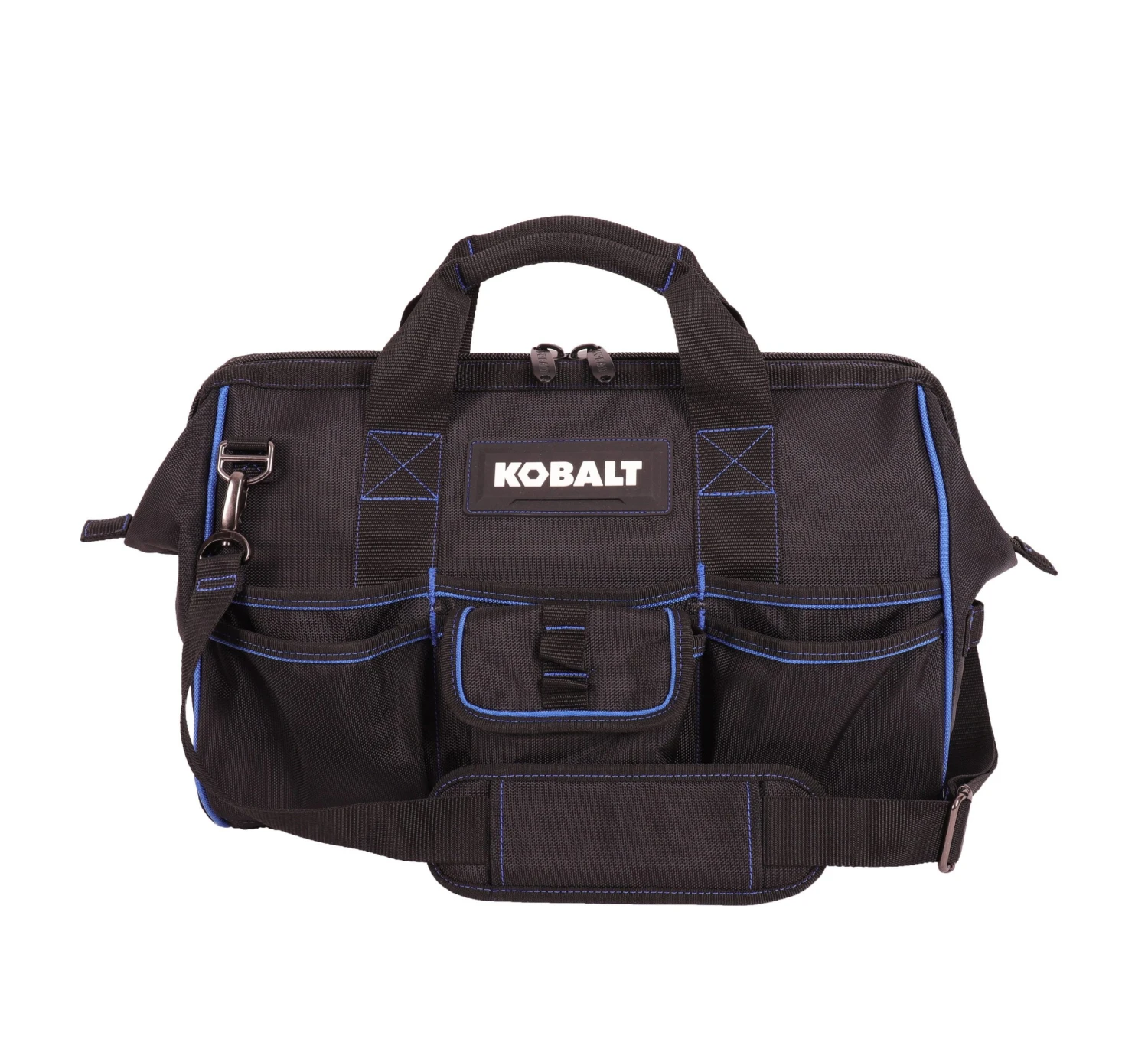 Kobalt Tool Bags Blue Black Polyester 16-in Zippered Cargo Bag 1 Kobalt Tool Bags Blue Black Polyester 16-in Zippered Cargo Bag
