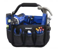 Kobalt Tool Bags Blue Black Polyester 12-in Tool Tote