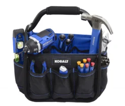 Kobalt Tool Bags Blue Black Polyester 12-in Tool Tote
