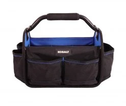 Kobalt Tool Bags Blue Black Polyester 15-in Tool Tote