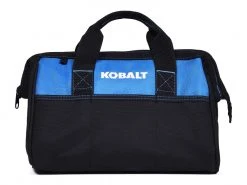 Kobalt Tool Bags Black/Blue Polyester 12-in Tool Bag