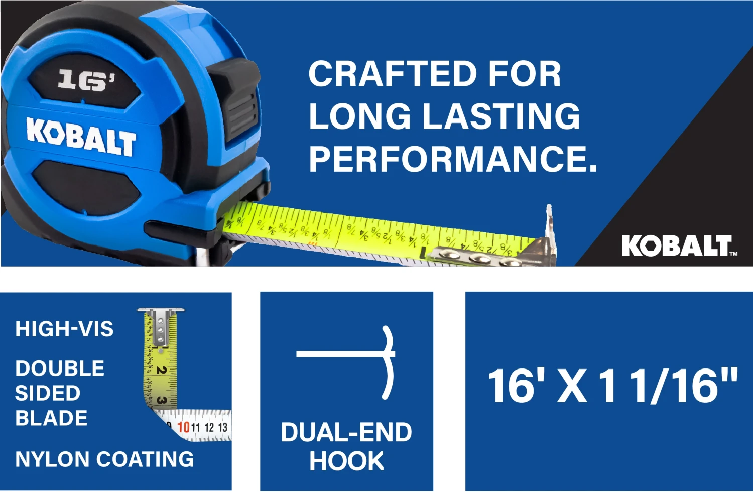 Kobalt Tape Measures Tape measure 16-ft Tape Measure 5 Kobalt Tape Measures Tape measure 16-ft Tape Measure - Image 5