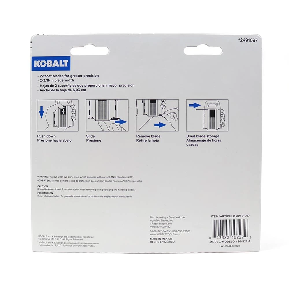 Kobalt Replacement Utility Blades Carbon Steel Utility Razor Blade(200-Pack) 2 Kobalt Replacement Utility Blades Carbon Steel Utility Razor Blade(200-Pack) - Image 2