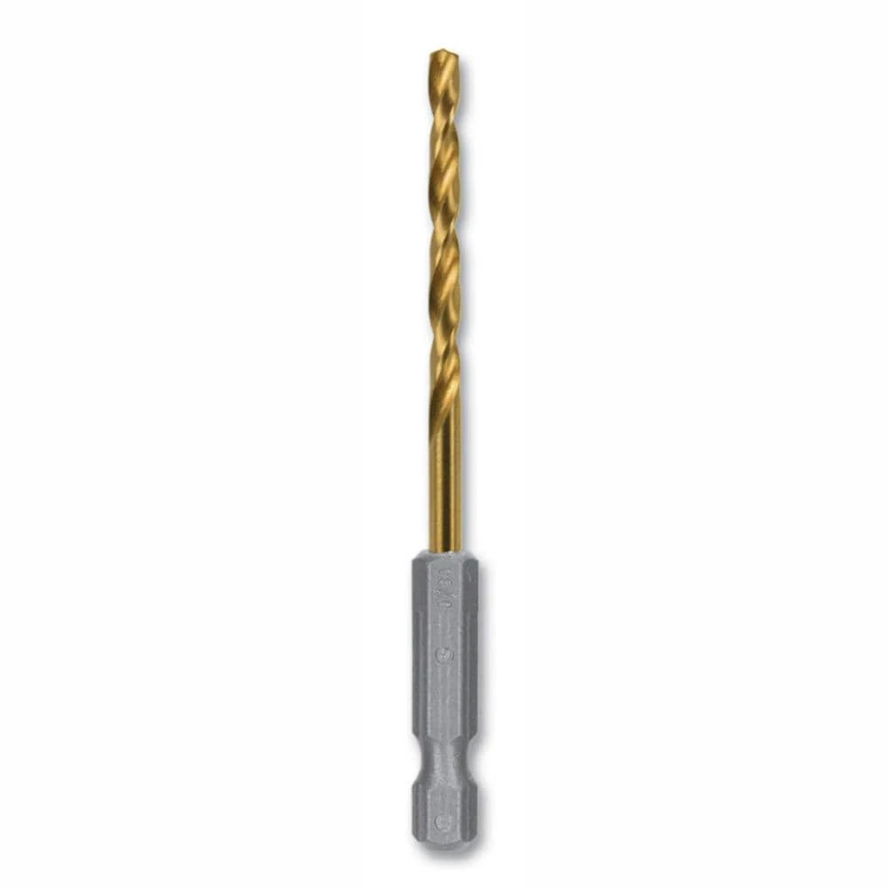 Kobalt Twist Drill Bits 9/64-in 3-1/4-in Titanium Coated Hss Twist Drill Bit 1 Kobalt Twist Drill Bits 9/64-in 3-1/4-in Titanium Coated Hss Twist Drill Bit