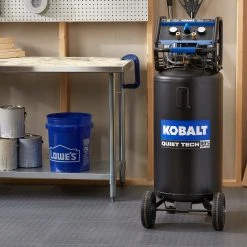 Kobalt Air Compressors Quiet Tech 26-Gallon Single Stage Portable Corded Electric Vertical Air Compressor 9 Kobalt Air Compressors Quiet Tech 26-Gallon Single Stage Portable Corded Electric Vertical Air Compressor -Daily Home Tools Hub 16863219