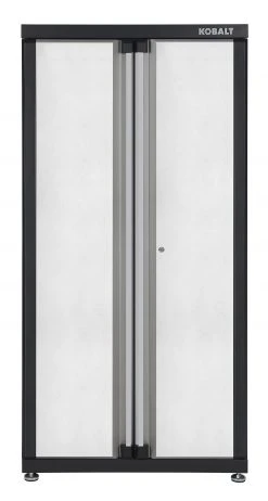 Kobalt Garage Cabinets 36-in W x 72-in H x 18.5-in D Steel Freestanding Garage Cabinet -Daily Home Tools Hub 17126534