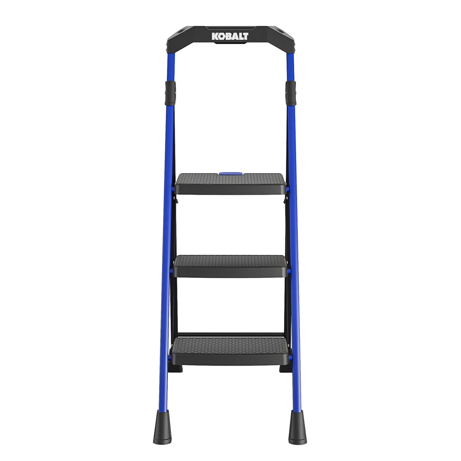 Kobalt Step Stools 3-Step 300-lb Capacity Black Steel Foldable Step Stool 1 Kobalt Step Stools 3-Step 300-lb Capacity Black Steel Foldable Step Stool