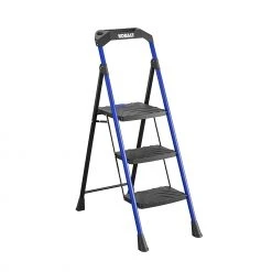 Kobalt Step Stools 3-Step 300-lb Capacity Black Steel Foldable Step Stool 11 Kobalt Step Stools 3-Step 300-lb Capacity Black Steel Foldable Step Stool -Daily Home Tools Hub 17787986