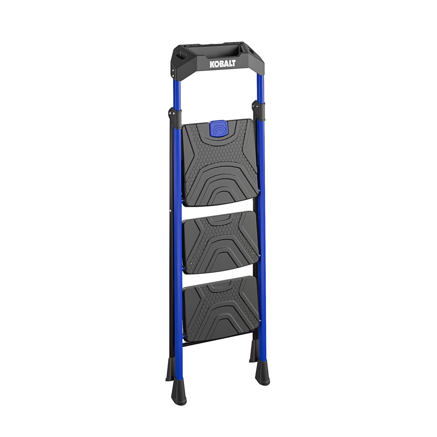 Kobalt Step Stools 3-Step 300-lb Capacity Black Steel Foldable Step Stool 4 Kobalt Step Stools 3-Step 300-lb Capacity Black Steel Foldable Step Stool - Image 4