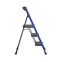 Kobalt Step Stools 3-Step 300-lb Capacity Black Steel Foldable Step Stool 14 Kobalt Step Stools 3-Step 300-lb Capacity Black Steel Foldable Step Stool -Daily Home Tools Hub 17787989
