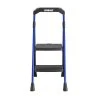 Kobalt Step Stools 2-Step 300-lb Capacity Black Steel Foldable Step Stool