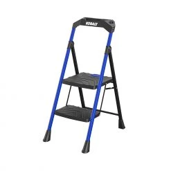 Kobalt Step Stools 2-Step 300-lb Capacity Black Steel Foldable Step Stool -Daily Home Tools Hub 17788045