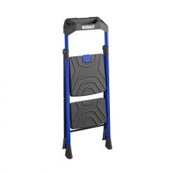 Kobalt Step Stools 2-Step 300-lb Capacity Black Steel Foldable Step Stool -Daily Home Tools Hub 17788048
