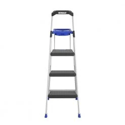 Kobalt Step Stools 3-Step 250-lb Capacity Gray Aluminum Foldable Step Stool
