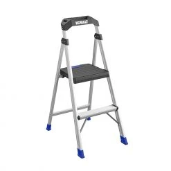 Kobalt Step Stools 2-Step 250-lb Capacity Aluminum Foldable Step Stool 12 Kobalt Step Stools 2-Step 250-lb Capacity Aluminum Foldable Step Stool -Daily Home Tools Hub 17788434