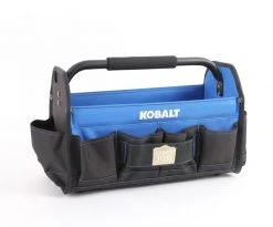 Kobalt Tool Bags Blue, Black Polyester 16-in