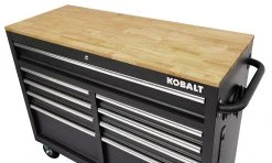 Kobalt Work Benches 46.1-in W x 37.2-in H 9-Drawer Rubber Work Bench 11 Kobalt Work Benches 46.1-in W x 37.2-in H 9-Drawer Rubber Work Bench -Daily Home Tools Hub 17902369
