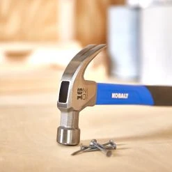Kobalt Hammers 16-oz Smoothed Face Steel Head Fiberglass Claw Hammer 14 Kobalt Hammers 16-oz Smoothed Face Steel Head Fiberglass Claw Hammer -Daily Home Tools Hub 18386286