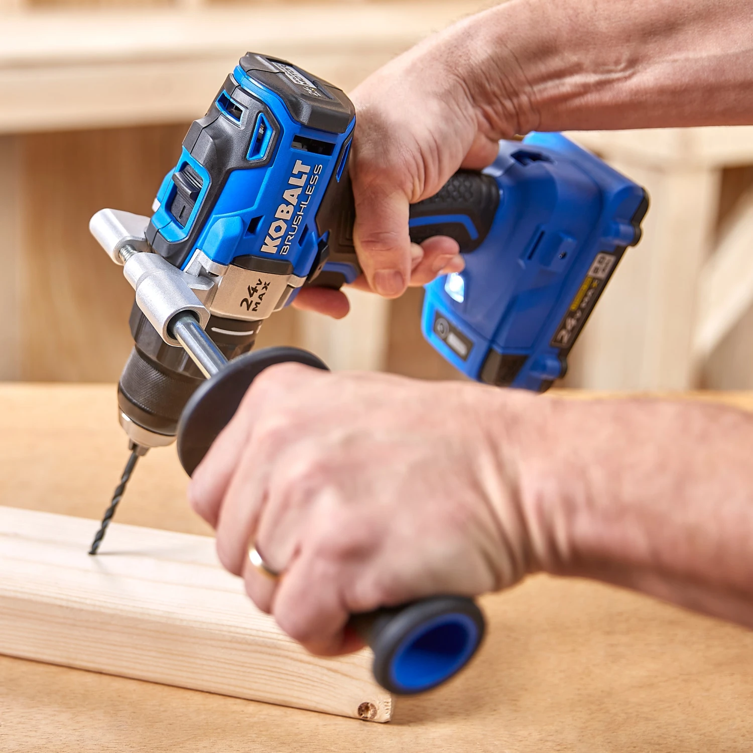 Kobalt Power Tool Combo Kits Kobalt 24V max 6-Tool 24-Volt Max Brushless Power Tool Combo Kit Case (2-Batteries Included and Charger Included) 8 Kobalt Power Tool Combo Kits Kobalt 24V max 6-Tool 24-Volt Max Brushless Power Tool Combo Kit Case (2-Batteries Included and Charger Included) - Image 8