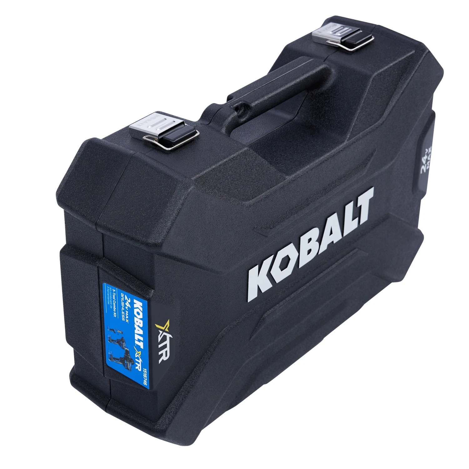 Kobalt Power Tool Combo Kits XTR 3-Tool 24-Volt Max Brushless Power Tool Combo Kit with Hard Case (2-Batteries Included and Charger Included) 2 Kobalt Power Tool Combo Kits XTR 3-Tool 24-Volt Max Brushless Power Tool Combo Kit with Hard Case (2-Batteries Included and Charger Included) - Image 2