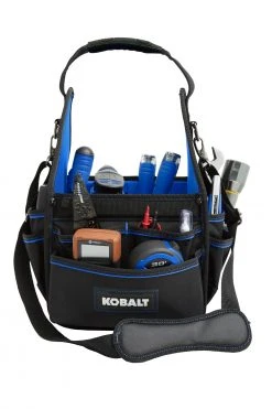 Kobalt Tool Bags Blue Black Polyester 10-in Electrician's Tote 10 Kobalt Tool Bags Blue Black Polyester 10-in Electrician's Tote -Daily Home Tools Hub 40642746