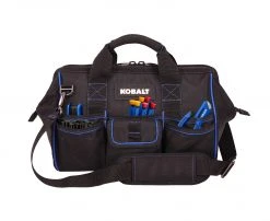 Kobalt Tool Bags Blue Black Polyester 18-in Cargo Bag -Daily Home Tools Hub 40642747