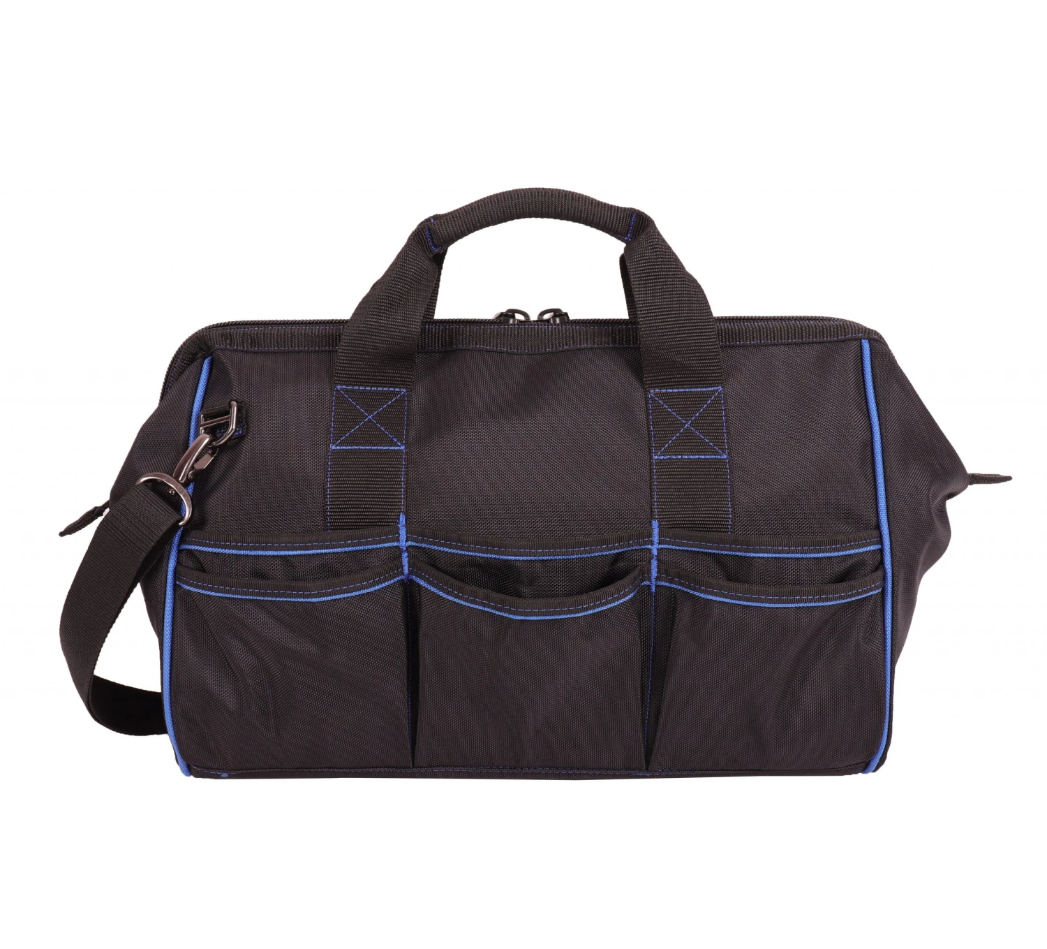 Kobalt Tool Bags Blue Black Polyester 16-in Zippered Cargo Bag 4 Kobalt Tool Bags Blue Black Polyester 16-in Zippered Cargo Bag - Image 4