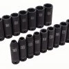 Kobalt Impact Sockets & Impact Socket Sets 16-Piece Metric 1/2-in Drive 6-Point Impact Socket Set