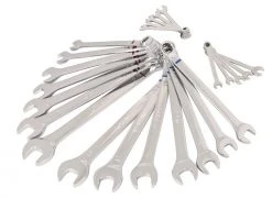 Kobalt Combination Wrenches & Sets 24-Piece Set 12-point Standard (SAE) and Metric Combination Standard Combination Wrench Set