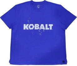 Kobalt Work Shirts Men's XX-Large Textured Cotton Short sleeve Graphic T-shirt Work Shirt