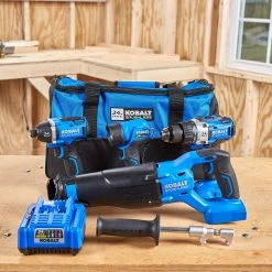 Kobalt Power Tool Combo Kits 4-Tool 24-Volt Max Brushless Power Tool Combo Kit with Soft Case (1-Battery Included and Charger Included) 17 Kobalt Power Tool Combo Kits 4-Tool 24-Volt Max Brushless Power Tool Combo Kit with Soft Case (1-Battery Included and Charger Included) -Daily Home Tools Hub 42096048