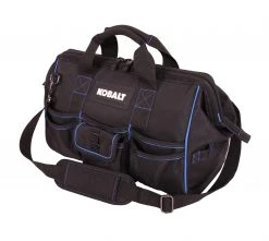Kobalt Tool Bags Blue Black Polyester 16-in Zippered Cargo Bag 11 Kobalt Tool Bags Blue Black Polyester 16-in Zippered Cargo Bag -Daily Home Tools Hub 42143875