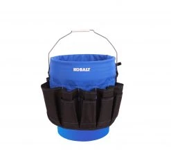 Kobalt Tool Bags Blue Black Polyester 12-in 5-Gallon Bucket Organizer 6 Kobalt Tool Bags Blue Black Polyester 12-in 5-Gallon Bucket Organizer -Daily Home Tools Hub 42144072