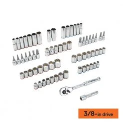 Kobalt Mechanics Tool Sets 154-Piece Standard (SAE) and Metric Combination Polished Chrome Mechanics Tool Set (1/4-in; 3/8-in) 25 Kobalt Mechanics Tool Sets 154-Piece Standard (SAE) and Metric Combination Polished Chrome Mechanics Tool Set (1/4-in; 3/8-in) -Daily Home Tools Hub 42182653