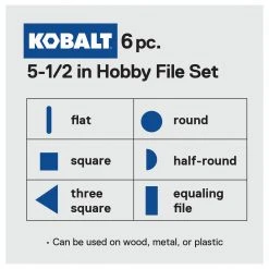 Kobalt Files 5.5-in Smooth File Set File -Daily Home Tools Hub 42253310