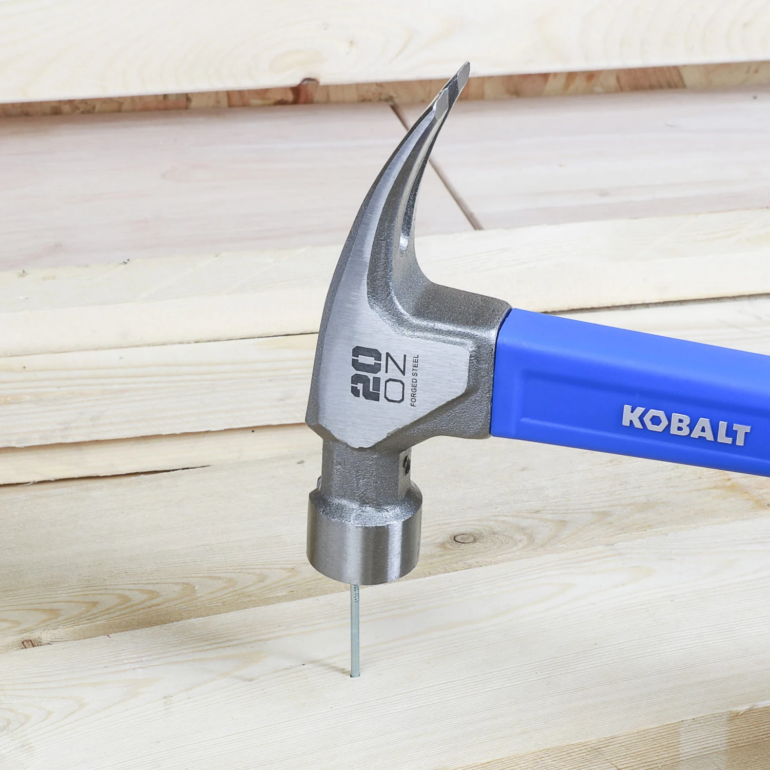 Kobalt Hammers 20-oz Smooth Face Steel Head Fiberglass Claw Hammer 6 Kobalt Hammers 20-oz Smooth Face Steel Head Fiberglass Claw Hammer - Image 6