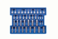 Kobalt Mechanics Tool Sets 250-Piece Standard (SAE) and Metric Combination Polished Chrome Mechanics Tool Set (1/4-in; 3/8-in) -Daily Home Tools Hub 42394139 scaled